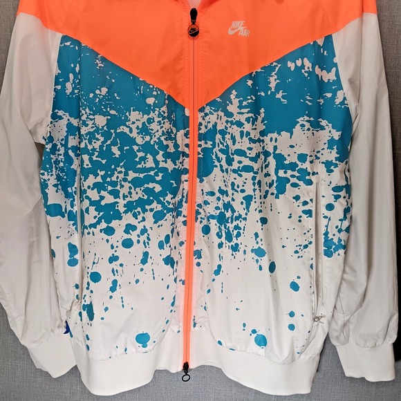 Nike Andre Agassi Challenge Court Windbreaker Jacket Neon Paint Splatter XL‎ 90s - Picture 5 of 13